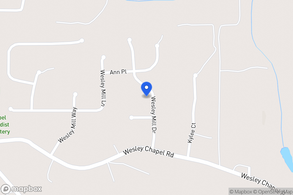 Map of 140 Wesley Mill Dr