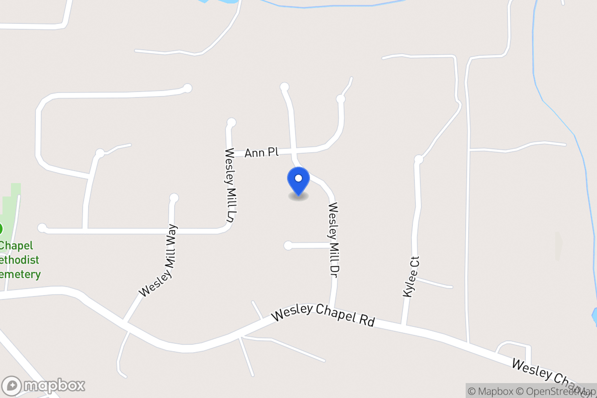 Map of 158 Wesley Mill Dr