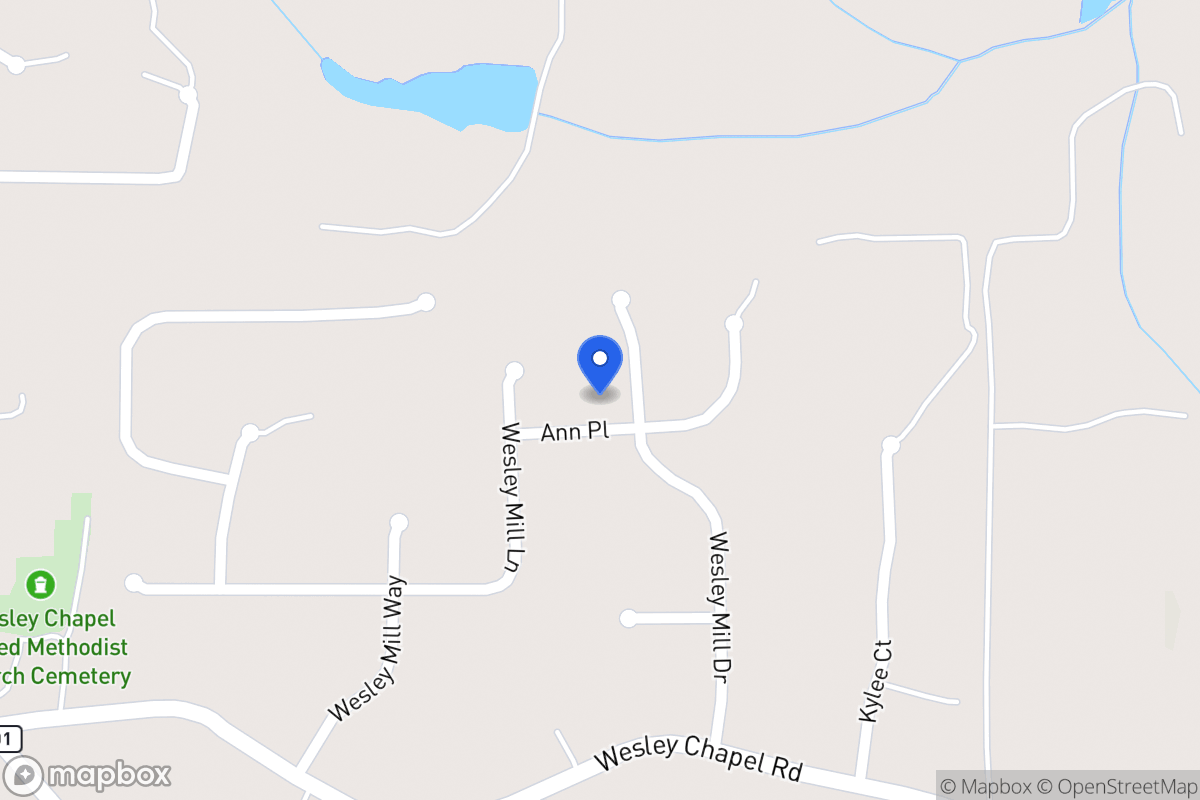 Map of 109 Wesley Mill Rdg