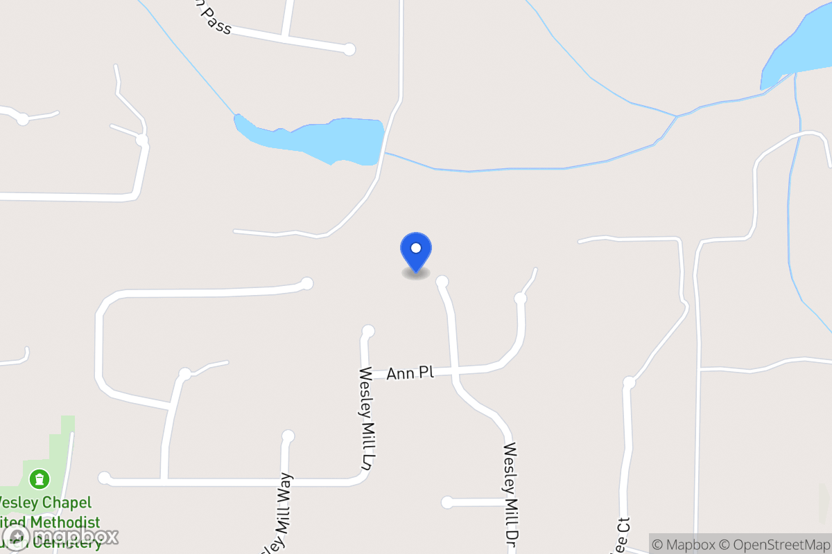 Map of 206 Wesley Mill Dr