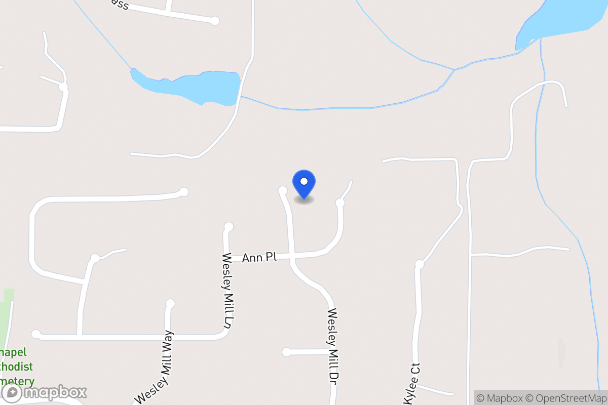 Map of 203 Wesley Mill Dr