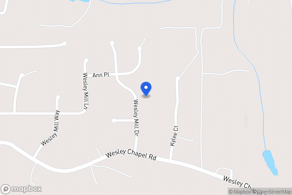 Map of 143 Wesley Mill Dr