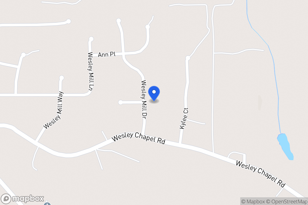 Map of 125 Wesley Mill Dr