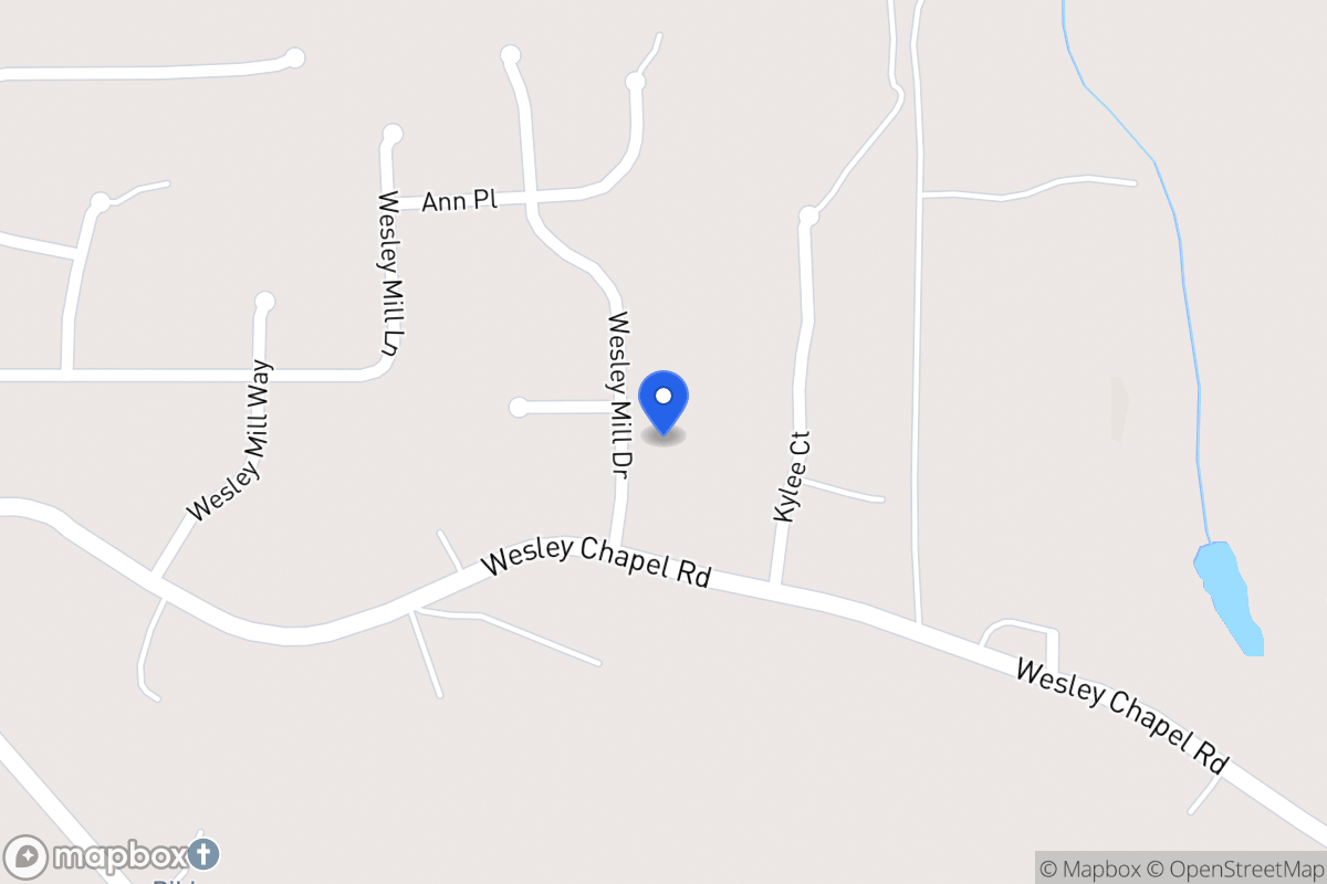 Map of 119 Wesley Mill Dr