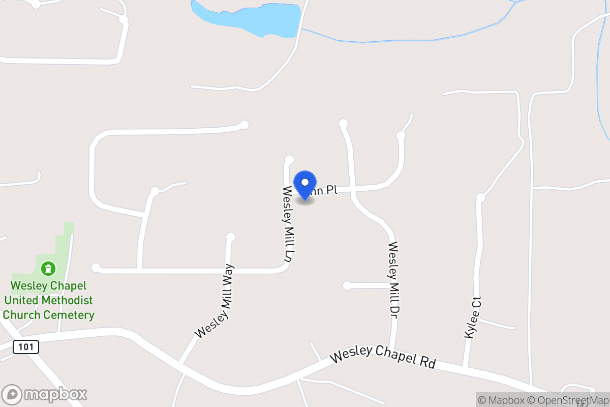 Map of 118 Wesley Mill Rdg