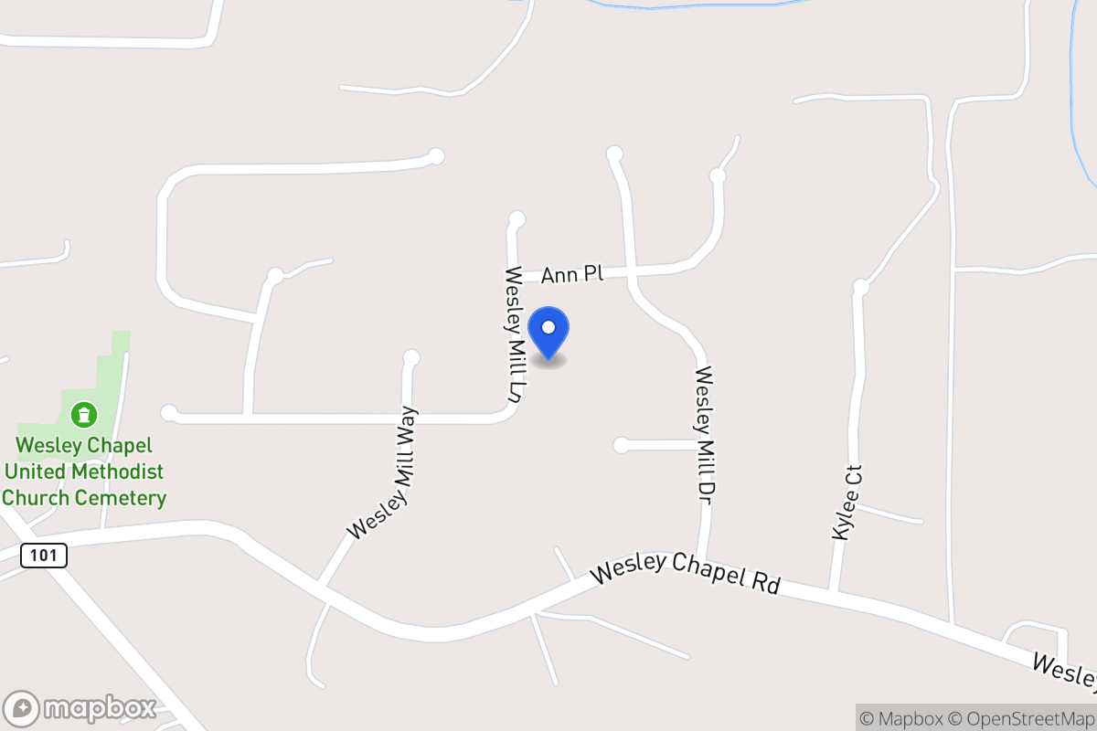 Map of 226 Wesley Mill Ln