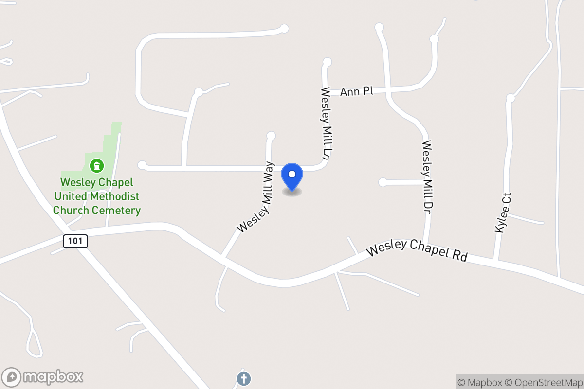 Map of 225 Wesley Mill Way