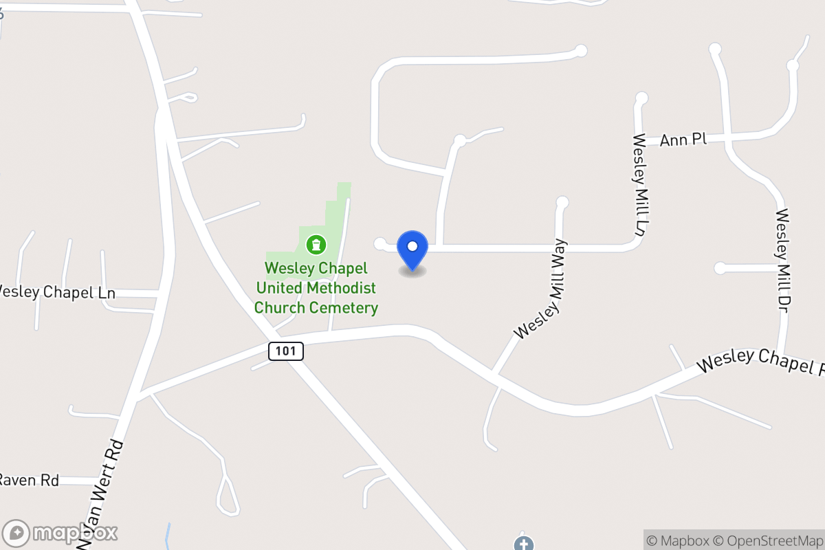 Map of 294 Wesley Mill Ln