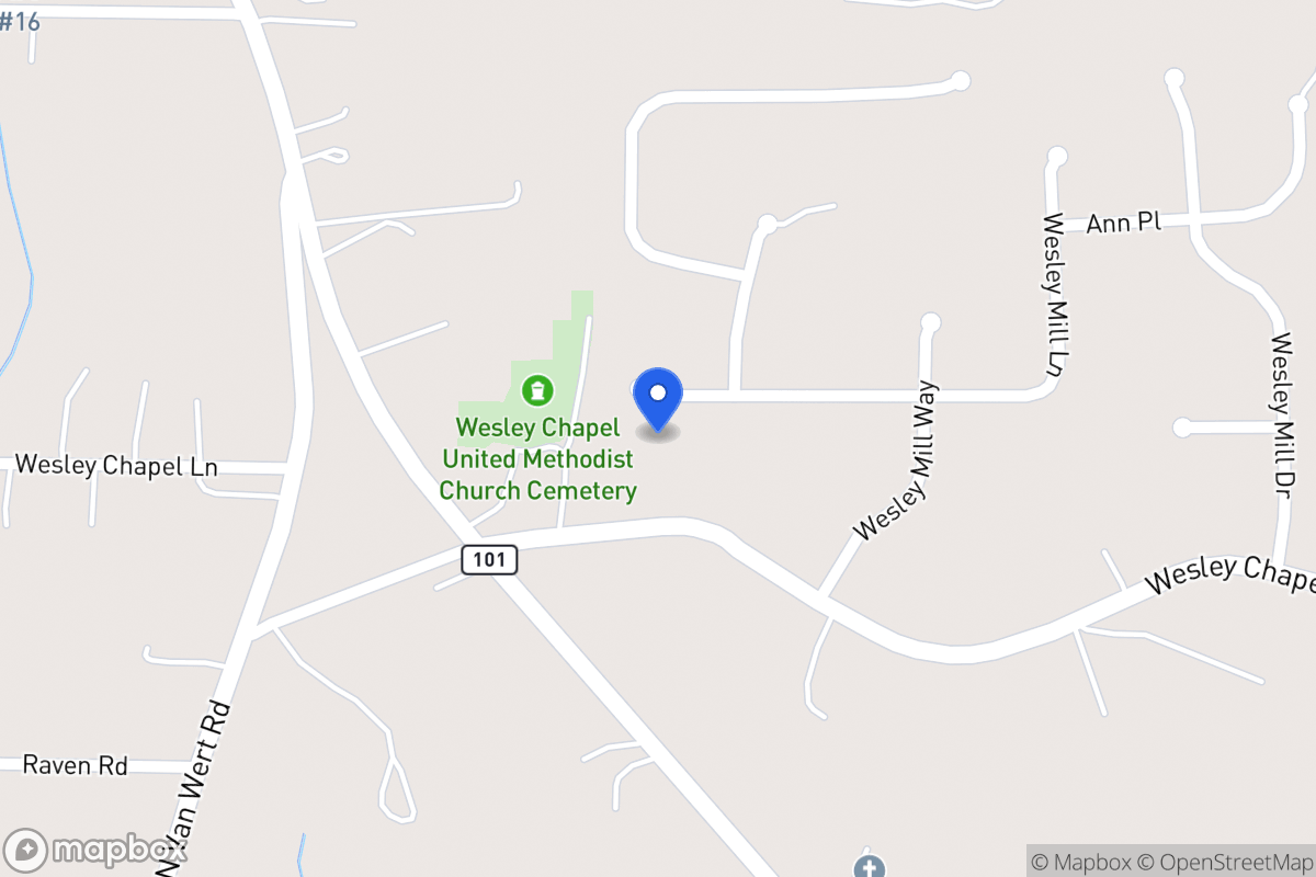 Map of 300 Wesley Mill Ln