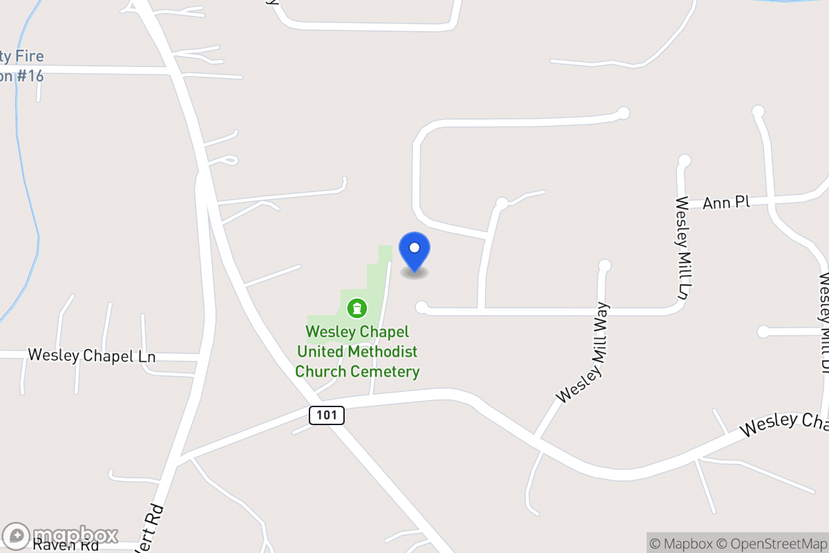 Map of 311 Wesley Mill Ln