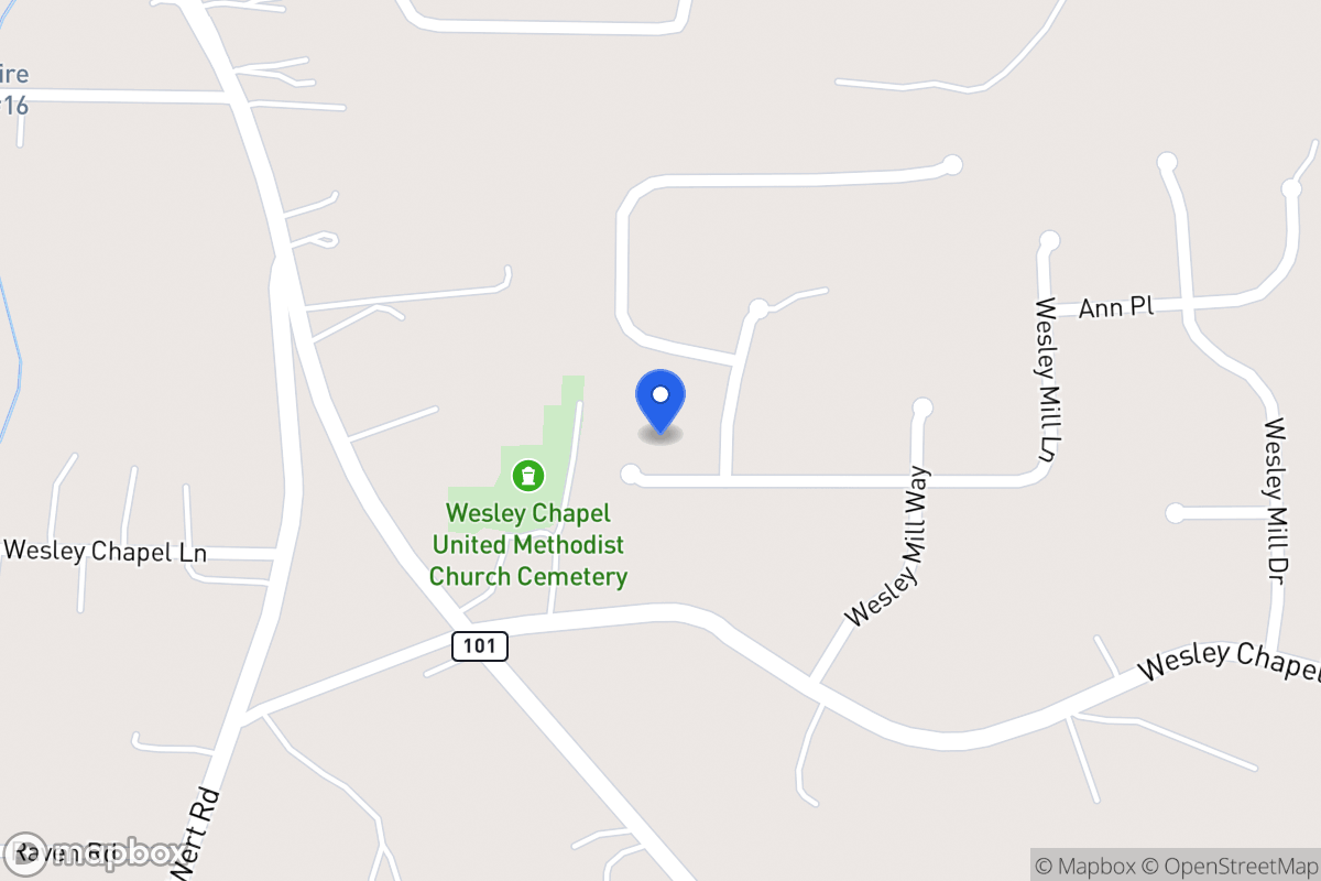 Map of 305 Wesley Mill Ln