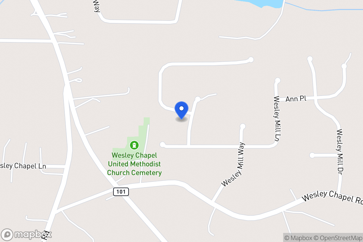 Map of 300 Wesley Mill Pl