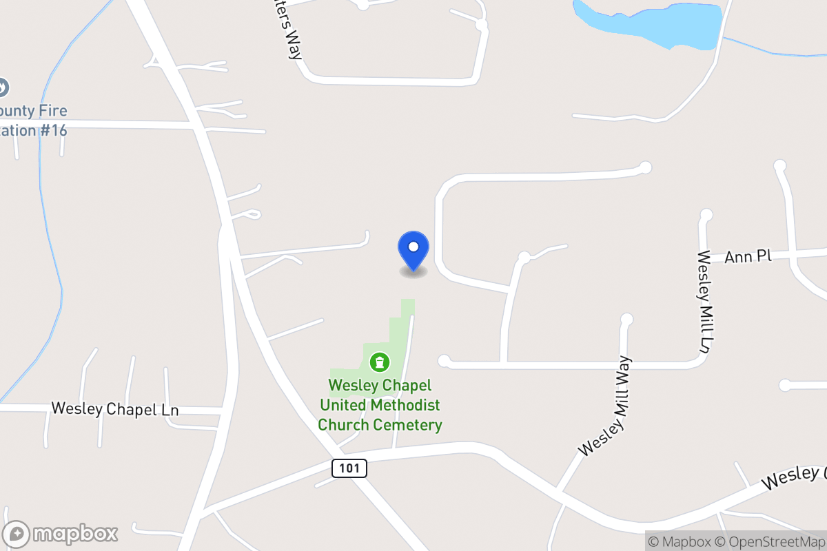 Map of 320 Wesley Mill Pl