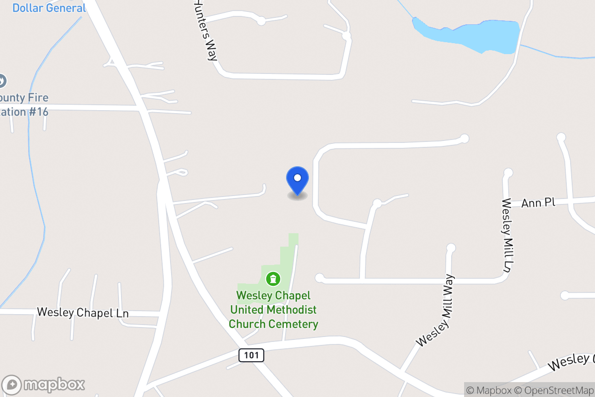 Map of 328 Wesley Mill Pl