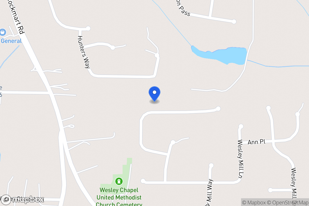 Map of 362 Wesley Mill Pl