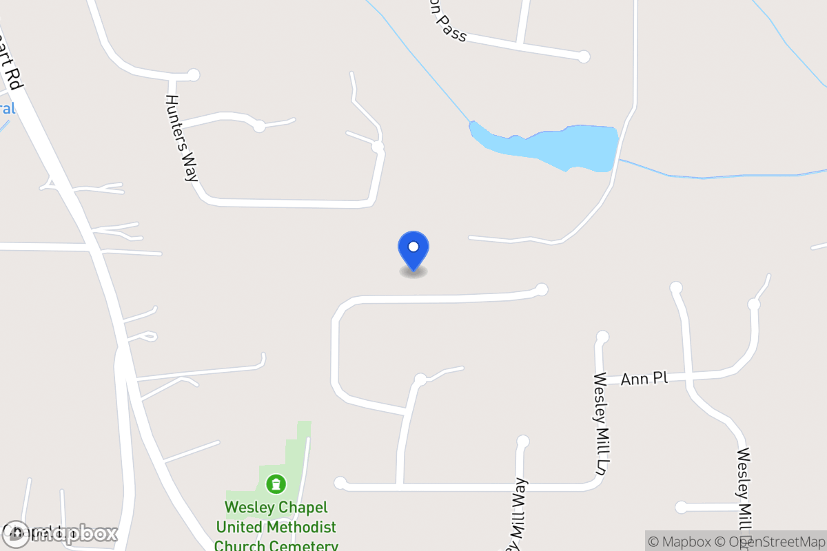 Map of 374 Wesley Mill Pl