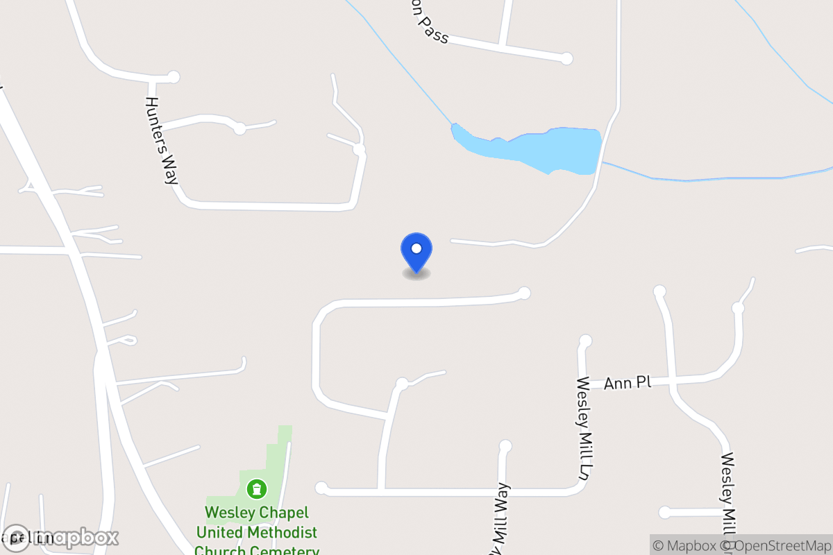 Map of 380 Wesley Mill Pl