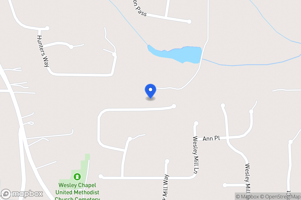 Map of 392 Wesley Mill Pl