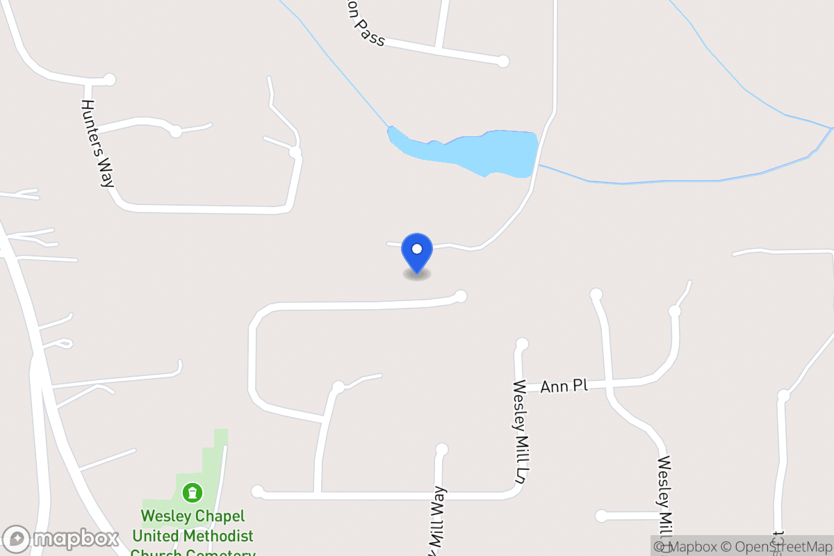Map of 398 Wesley Mill Pl