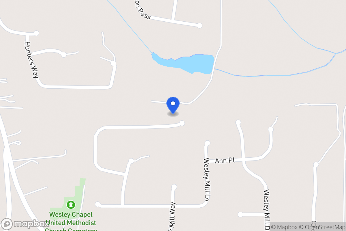 Map of 404 Wesley Mill Pl