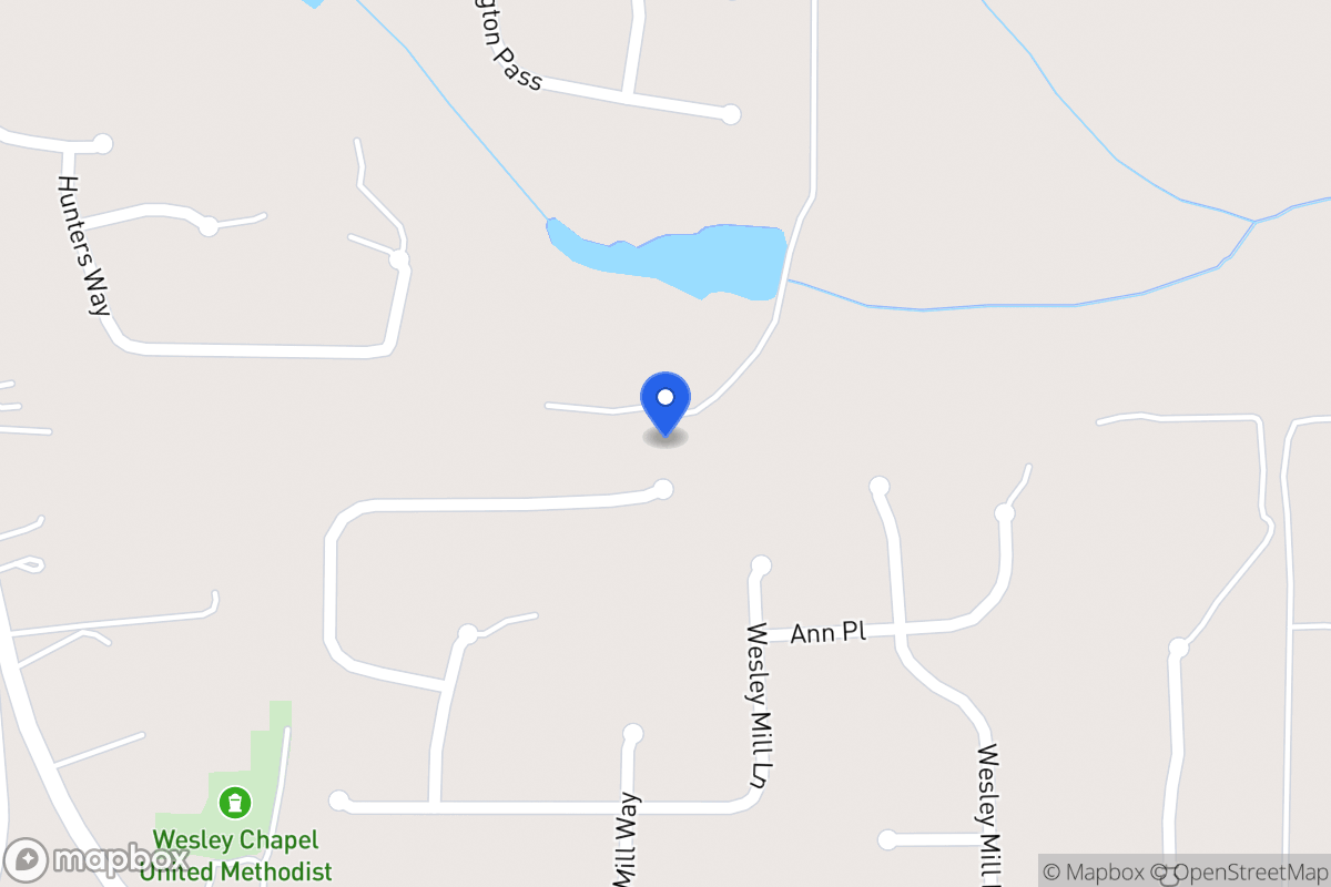 Map of 410 Wesley Mill Pl