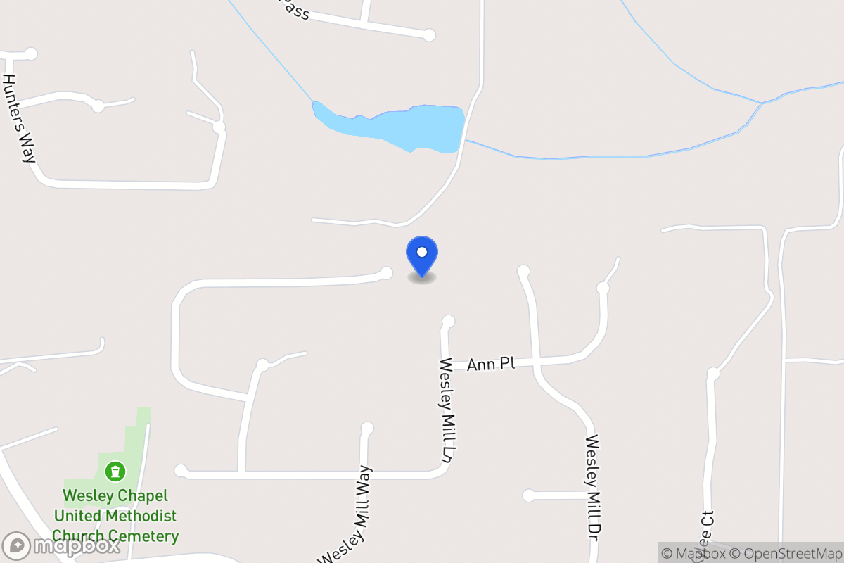 Map of 419 Wesley Mill Pl