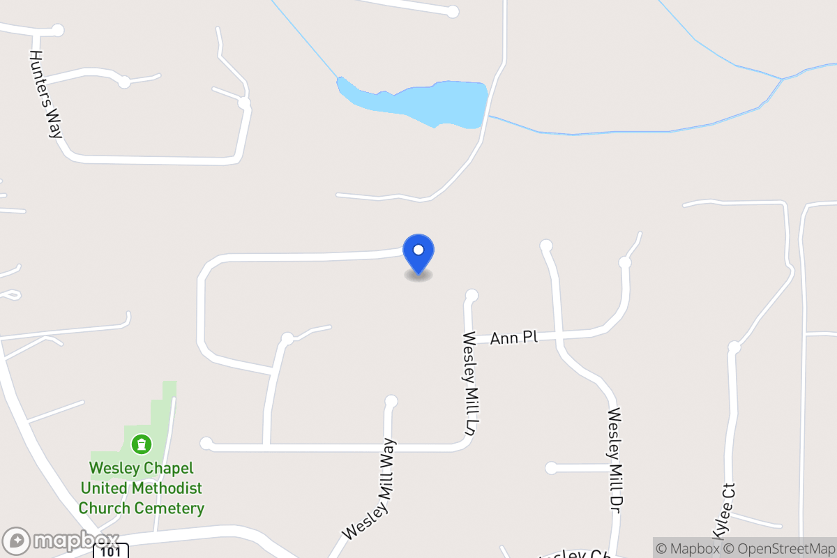 Map of 413 Wesley Mill Pl