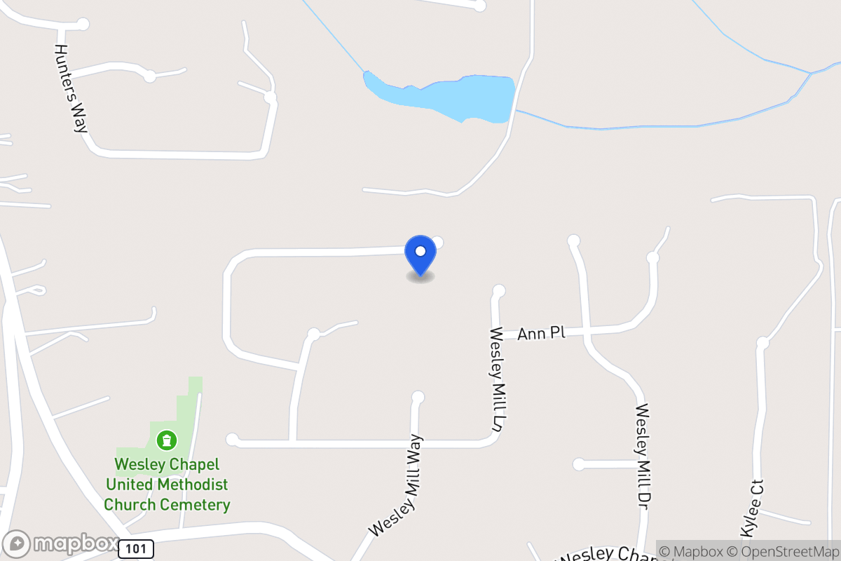 Map of 405 Wesley Mill Pl