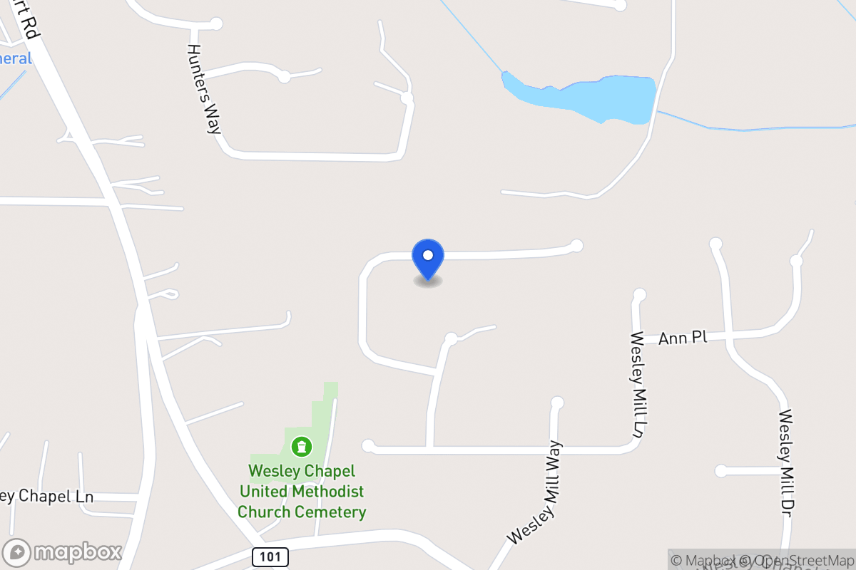 Map of 371 Wesley Mill Pl