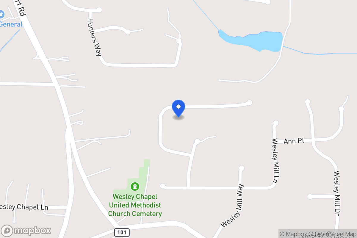Map of 365 Wesley Mill Pl