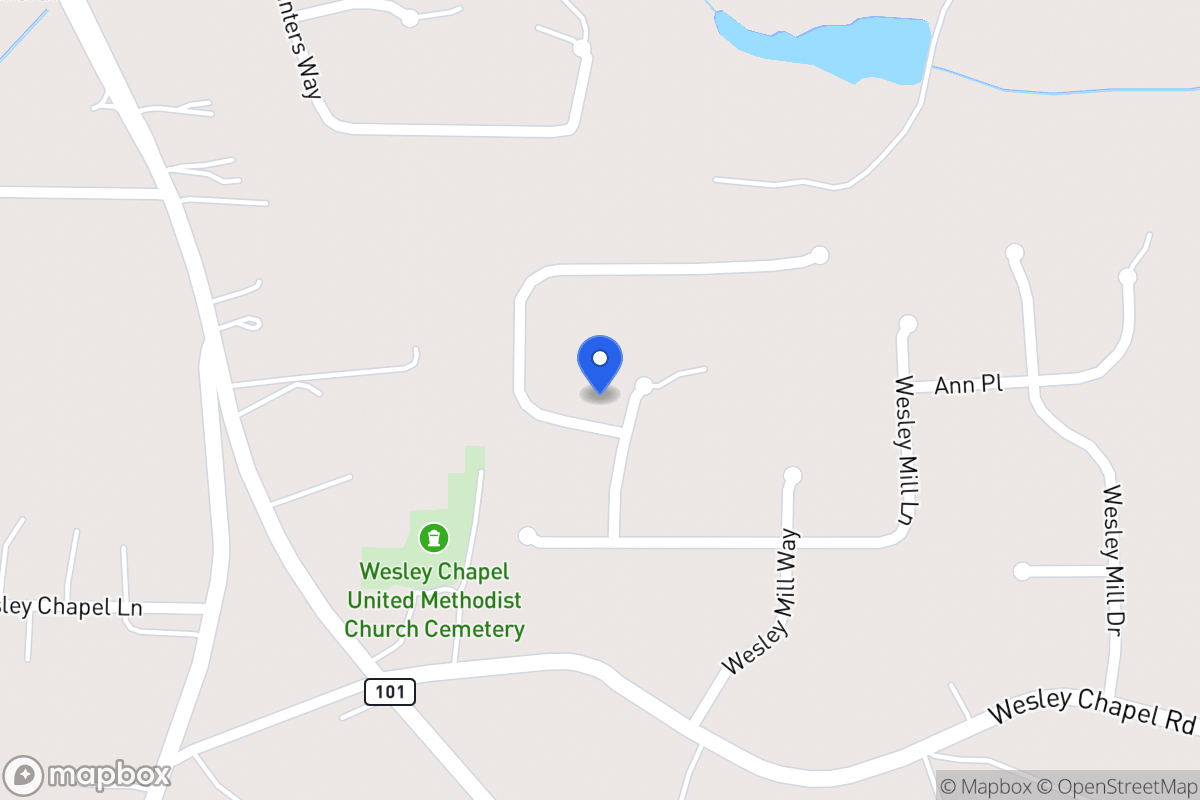 Map of 303 Wesley Mill Pl