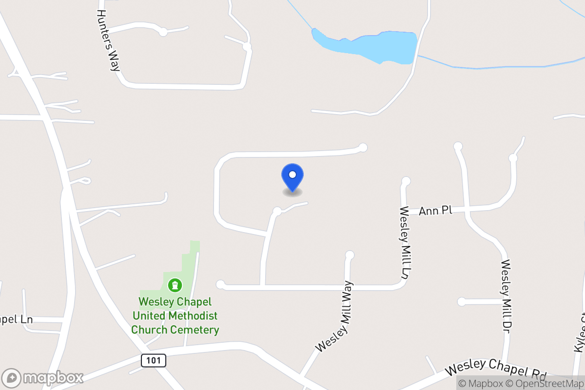 Map of 325 Wesley Mill Ct