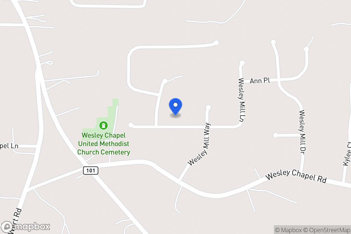 Map of 275 Wesley Mill Ln