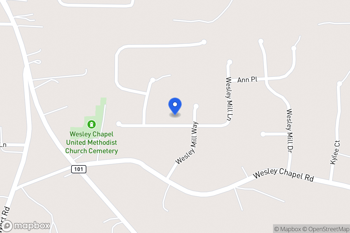 Map of 267 Wesley Mill Ln