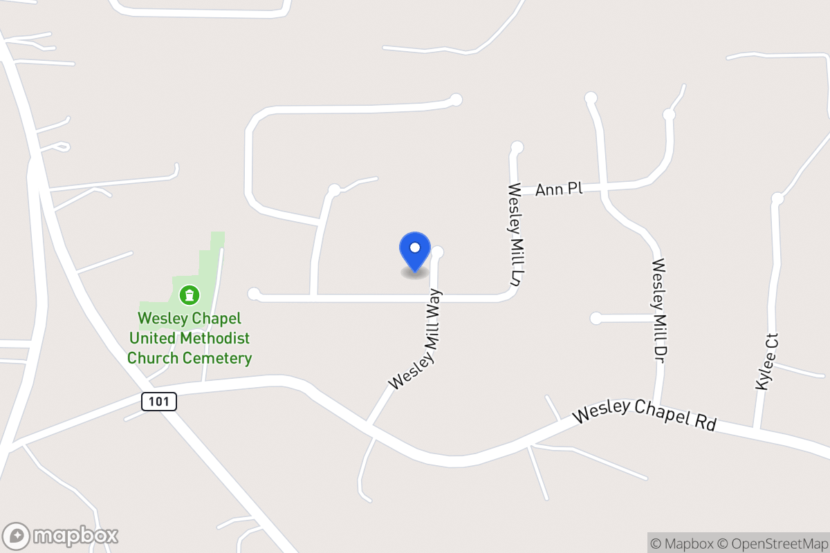 Map of 202 Wesley Mill Way