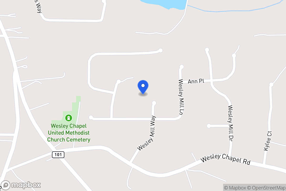 Map of 208 Wesley Mill Way