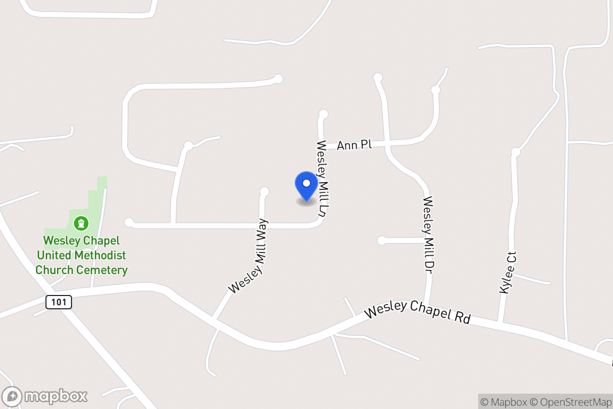 Map of 229 Wesley Mill Ln