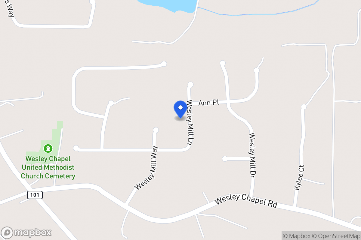 Map of 217 Wesley Mill Ln
