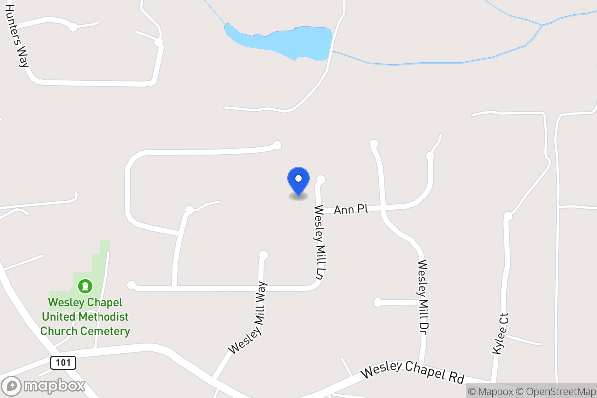 Map of 209 Wesley Mill Ln