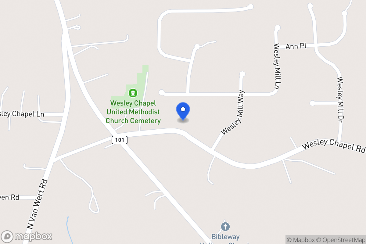 Map of 154 Wesley Chapel Rd