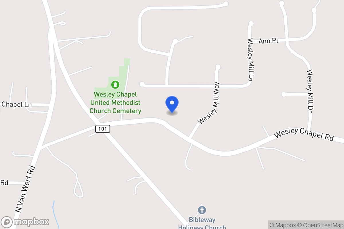 Map of 160 Wesley Chapel Rd
