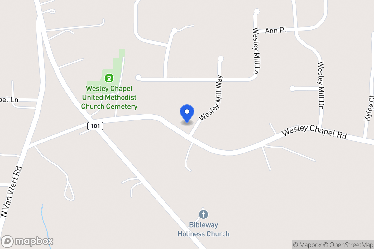 Map of 172 Wesley Chapel Rd