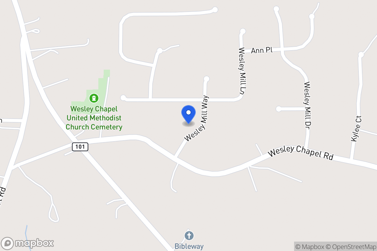 Map of 212 Wesley Mill Way