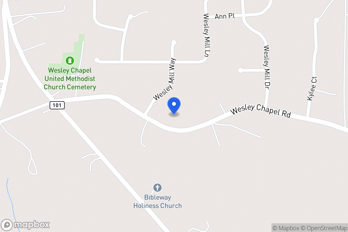 Map of 196 Wesley Chapel Rd