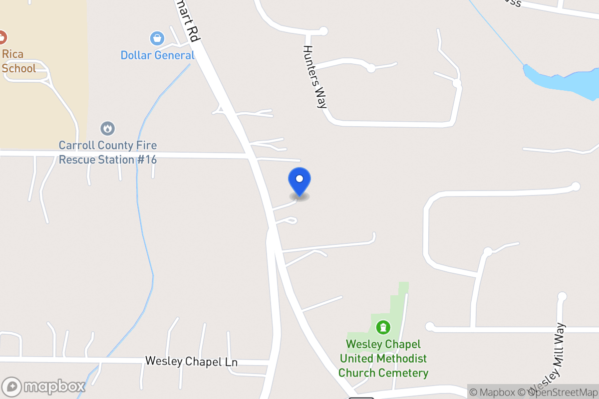 Map of 2476 Rockmart Rd