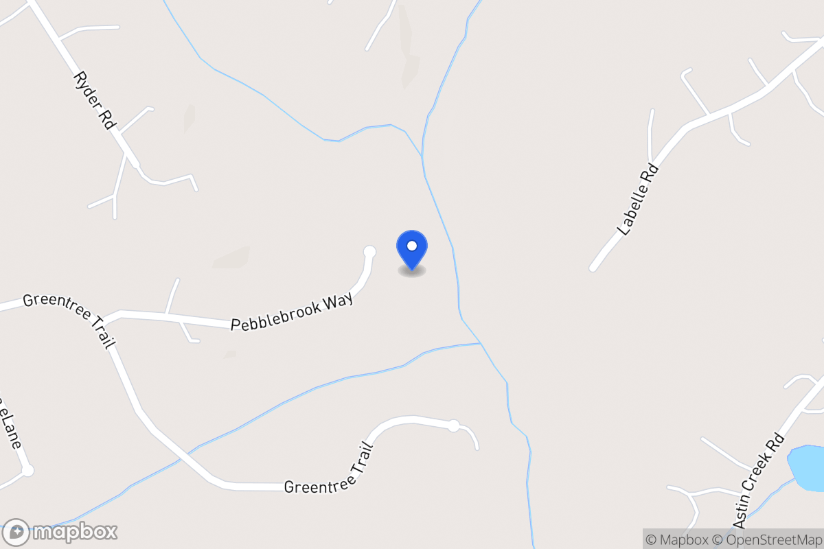 Map of 181 Pebblebrook Way