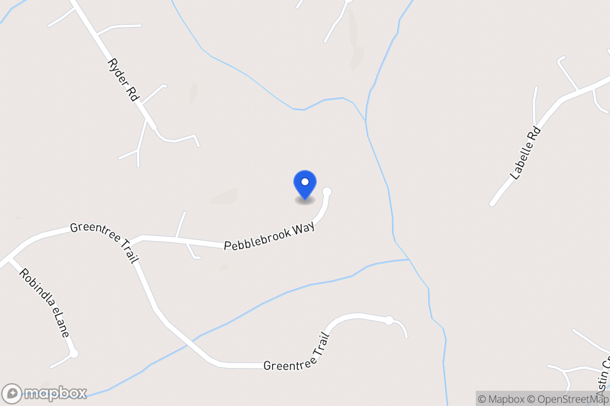 Map of 172 Pebblebrook Way