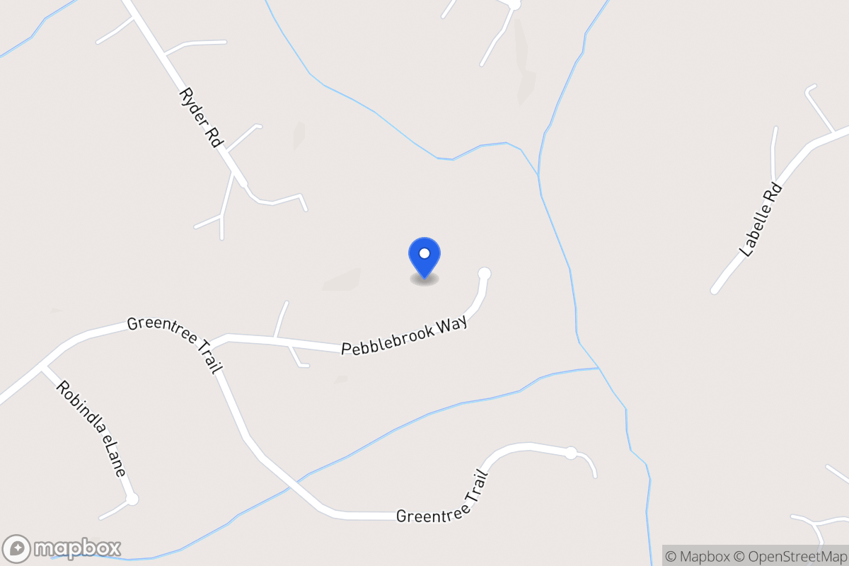 Map of 160 Pebblebrook Way