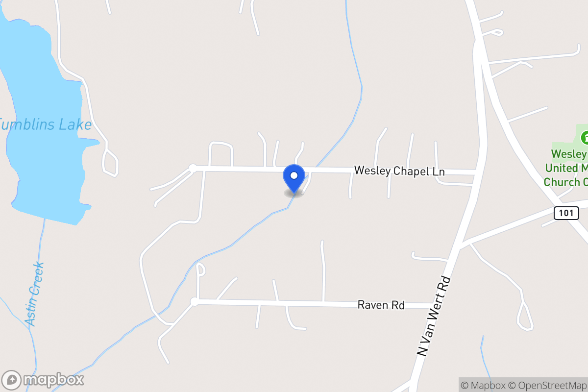 Map of 122 Wesley Chapel Ln