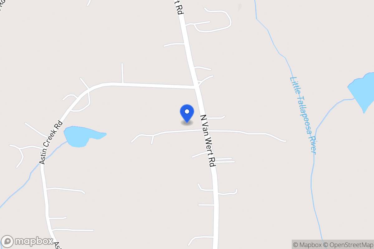 Map of 1282 N Van Wert Rd
